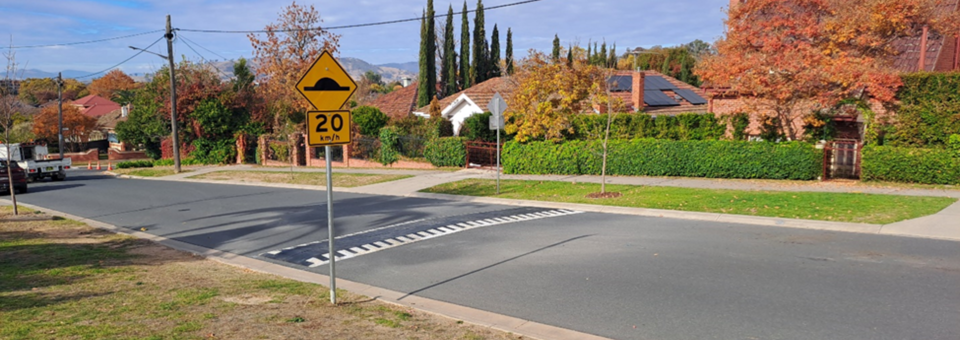 Speed hump in Forest Hill 