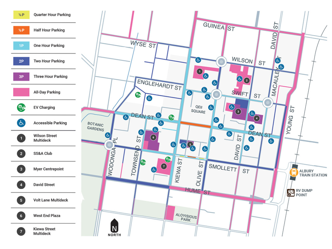 Carpark Map - AlburyCity