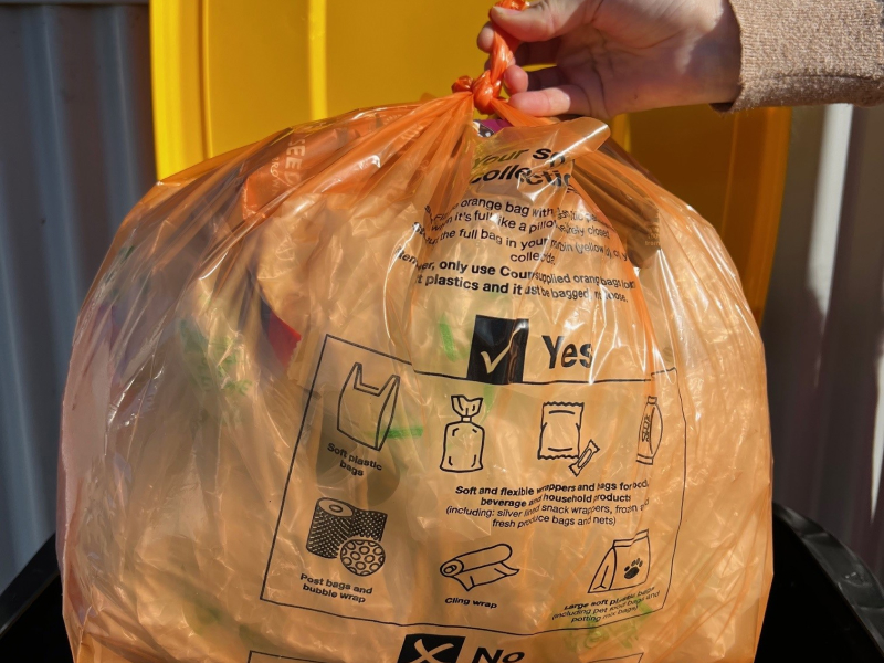 Soft plastic recycling example