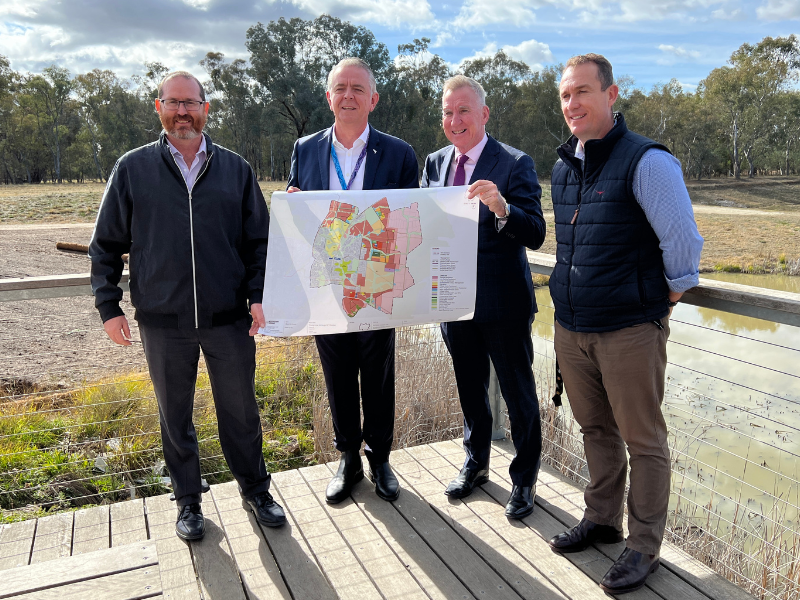 AlburyCity representatives at the launch of Securing Albury's future together